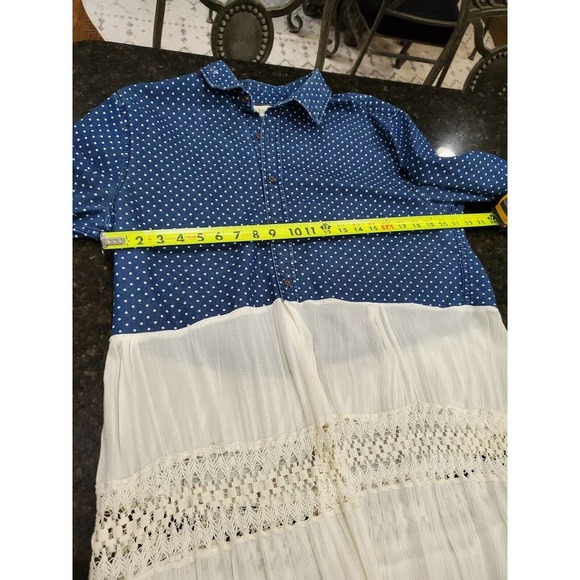 Women’s UPCYCLED REFASHIONED SHABBYCHIC BOHO Long Duster- Bust 44" - Picture 7 of 10